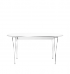 Borð SUPER ELLIPSE 100x170/270 hvítt