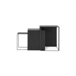 Innskotsborð CLUSTER 3 stk svart