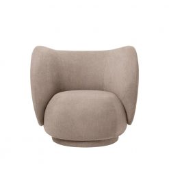 Stóll RICO LOUNGE Bouclé Sand