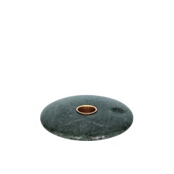 Kertastjaki CHAMBER grænn/brass