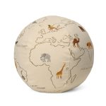 Skemill The WORLD POUF off-white