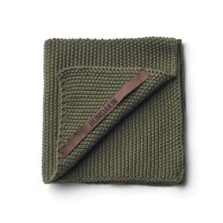 Borðtuska prjónuð - Evergreen