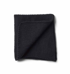 Borðtuska prjónuð - Coal