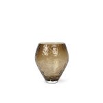 Vasi CRUSHED GLASS M sepia brown