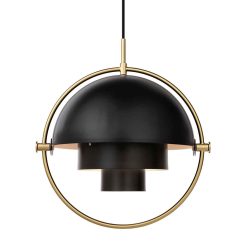 MULTI-LITE Hengilampi - Svartur/Brass