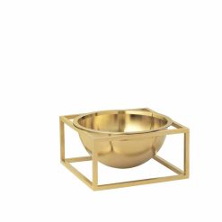 Skál KUBUS Centerpiece lítil - Gull