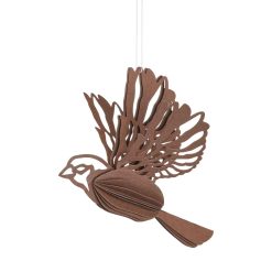 Jólaskraut pappírs BIRD coffee 2/pk