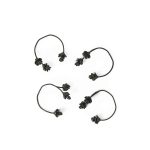 Servíettuhringur 4/pk FOREST black brass