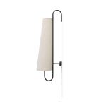 ANCORA Vegglampi 100 svartur/natural