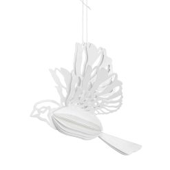 Jólaskraut pappírs BIRD natural 2/pk