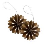 Jólaskraut pappírs FLOWER coffee 2/pk