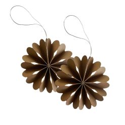 Jólaskraut pappírs FLOWER coffee 2/pk