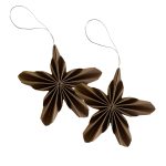 Jólaskraut pappírs STAR coffee 2/pk