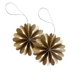 Jólaskraut pappírs FLOWER sand 2/pk