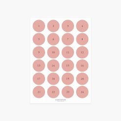 Límmiðar ADVENT NUMBERS 1-24