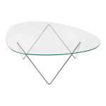 Borð PEDRERA COFFEE 106x86 Chrome