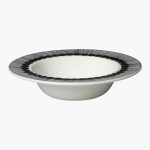 Djúpur diskur SIIRTOLAP 2,5DL hvít/svört