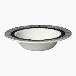 Djúpur diskur SIIRTOLAP 2,5DL hvít/svört