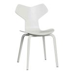 Stóll GRAND PRIX viðarfætur, 105 hvítur