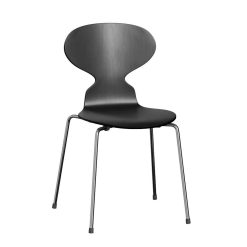 Stóll MAURINN, LAZUR Lakkaður Viður - Svartur