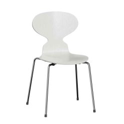 Stóll MAURINN, LAZUR Lakkaður Viður - Hvítur