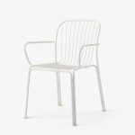 Stóll THORVALD armar, SC95 Ivory