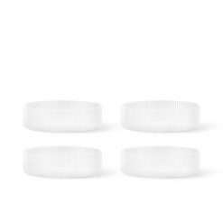 Skál RIPPLE 4/pk frosted