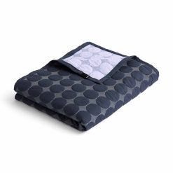 Rúmteppi MEGA DOT Organic - Midnight blue, 235x245
