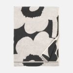 Handklæði UNIKKO 70x150 svart/hvítt