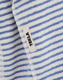 Handklæði TEKLA STRIPED 30x50 - Coastal blue