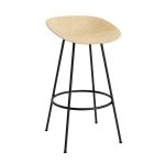 Barstóll MAT H75 Hemp, svört grind