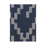 Viskastykki IKAT ink blue/parchment