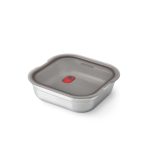 Box SQUARE MULTI STEEL FOOD grey/red 1.1
