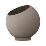 Blómapottur GLOBE Ø21 Taupe/taupe
