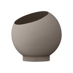 Blómapottur GLOBE Ø17 Taupe/Taupe