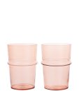 Glas BOYA tall 2/pk H12 blush