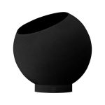 Blómapottur GLOBE Ø21 svartur/svartur