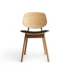 Stóll PANDORA eik/olía, bólstr seta