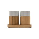 Salt og piparkvörn SINA Oak Steel
