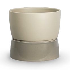 Blómapottur á gólf TWO TONE L, dune grey