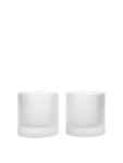 Glas RIPPLE TUMBLER 25cl 2/p frosted