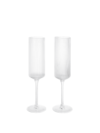 Kampavínsglas FLUTES RIPPLE 2/pk clear