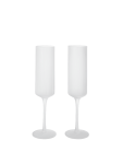 Kampavínsglas FLUTES RIPPLE 2/pk frosted