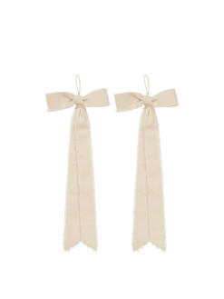 Jólaskraut BOW Small 2/pk natural