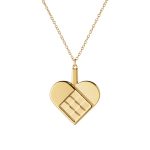 Jólaskraut 2024 HEART m/keðju gull