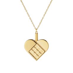 Jólaskraut 2024 HEART m/keðju gull