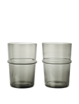 Glas BOYA tall 2/pk  Ø:8.8xH:12 grey