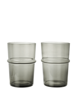 Glas BOYA tall 2/pk  Ø:8.8xH:12 grey