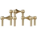 Kertastjaki STOFF 3/pk brushed brass