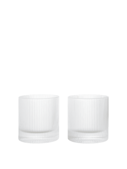 Glas RIPPLE TUMBLER 25cl 2/pk clear